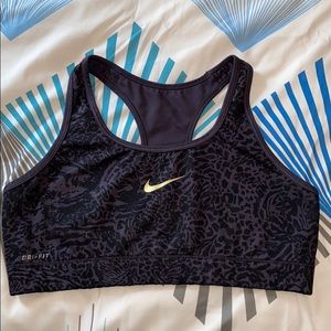 Nike Dri-fit cheetah print sports bra